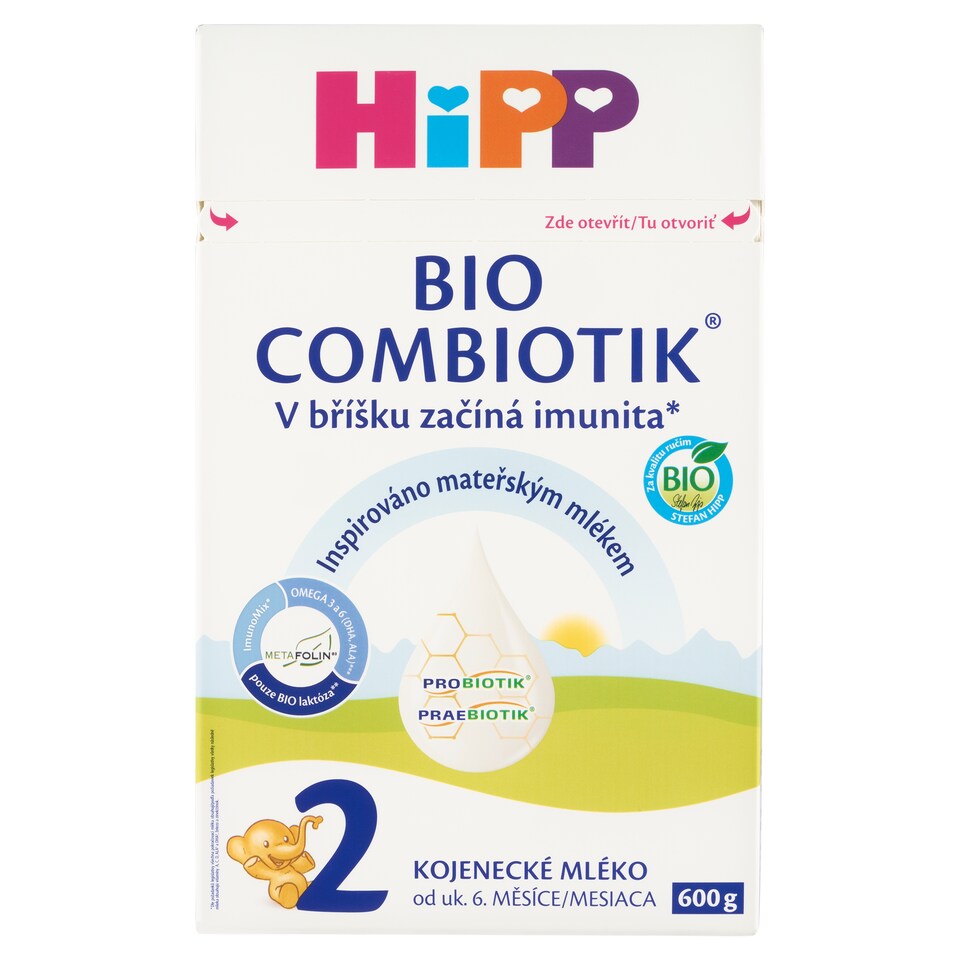 obrázok 1 z HiPP Combiotik 2 bio následná mliečna dojčenská výživa od uk. 6. mesiaca 600 g