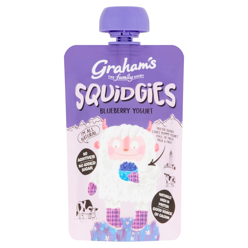 Graham's Dairy Squidgies Yogurt Blueberry 100G