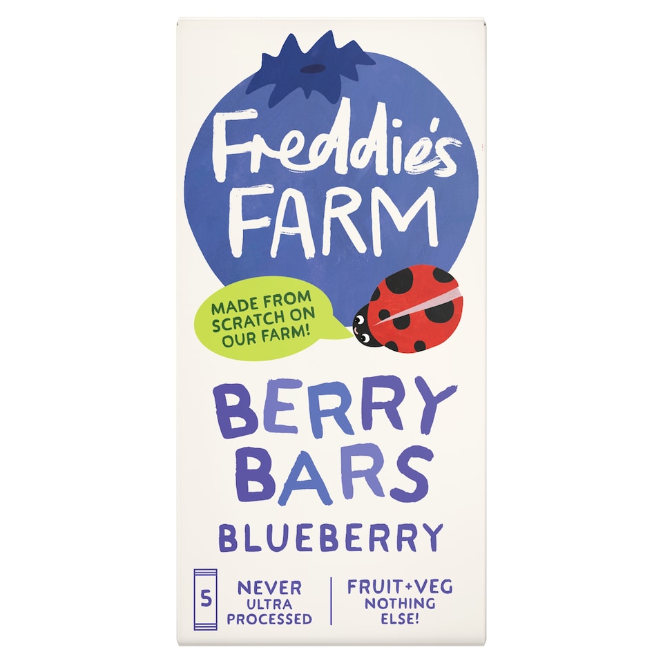 image 1 of Freddie's Farm Berry Bars - Blueberry 5 x 20g