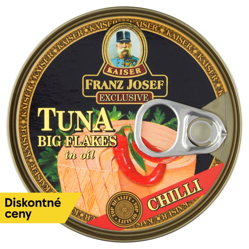 Franz Josef Kaiser Exclusive Tuniak kúsky v slnečnicovom oleji s chilli 170 g