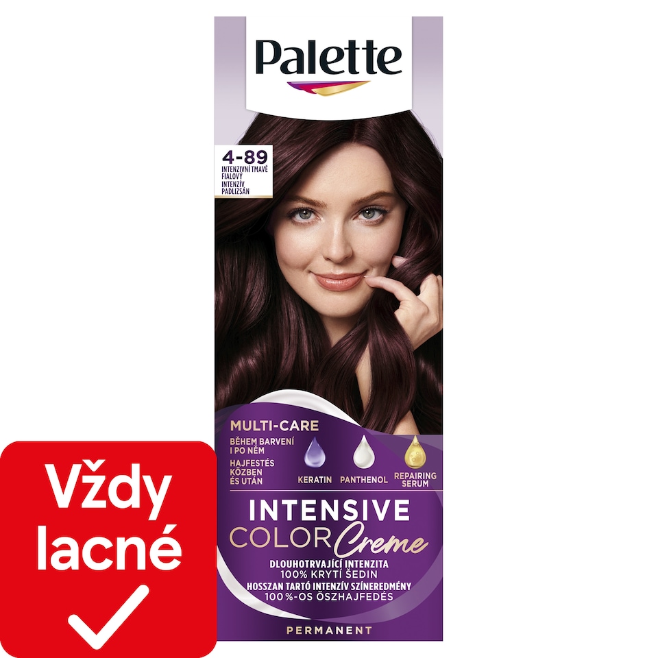 obrázok 1 z Palette Intensive Color Creme farba na vlasy Intenzívny tmavofialový 4-89
