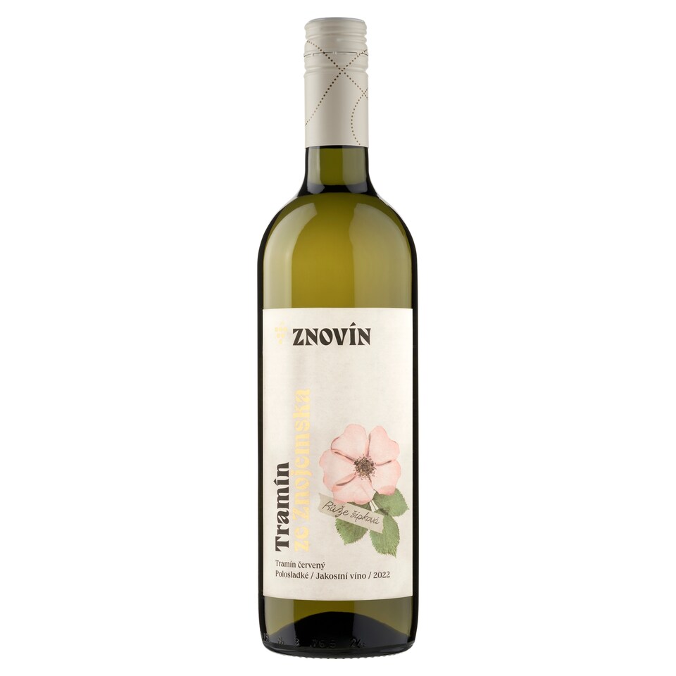 image 1 of Znovín Tramín červený odrůdové bílé víno jakostní polosladké 0,75l