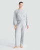 image 2 of F&F Waffle Textured Sweatshirt and Wide Leg Trousers Lounge Set in Grey