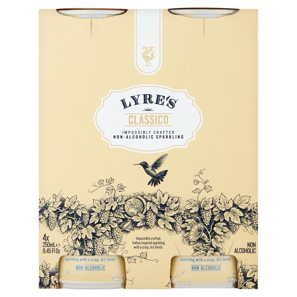 Lyres Classico Non Alcoholic Sparkling 4X250ml