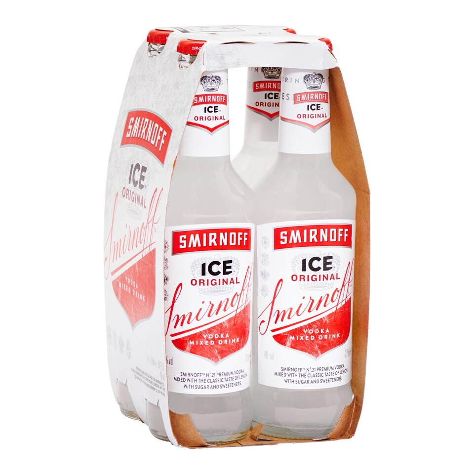 image 1 of Smirnoff Ice Vodka Mixed Drink Bottle 4% Vol 4x275ml