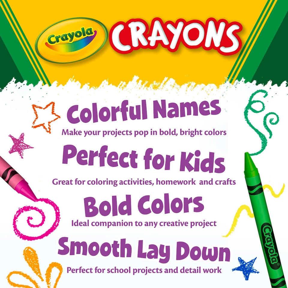 image 1 of Crayola Crayons 24 Pack