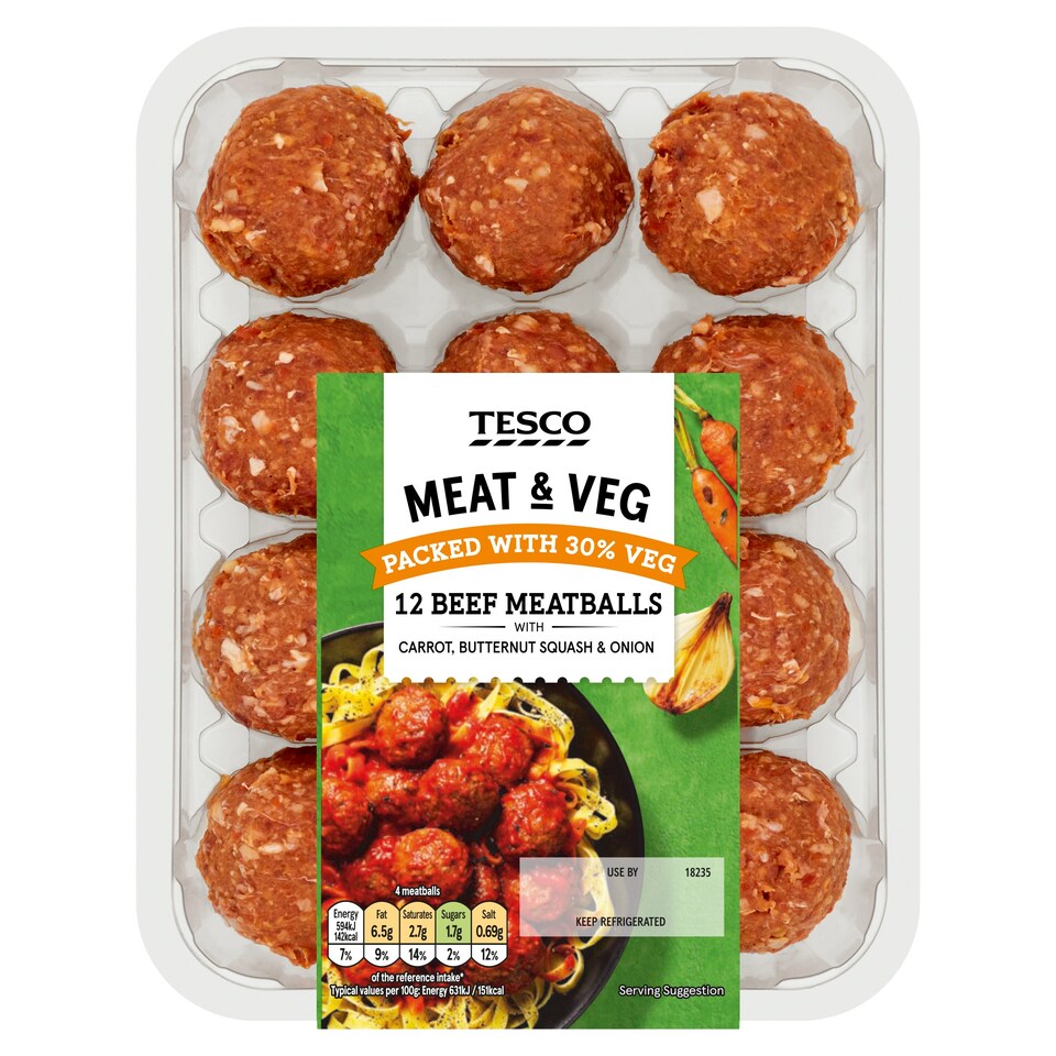 Tesco best sale italian meatballs