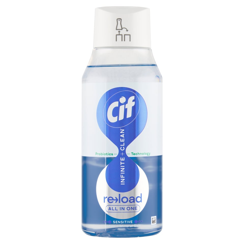 image 1 of Cif Infinite + Clean Reload Sensitive Lotus & Mineral Salt Spray Refill 590 ml