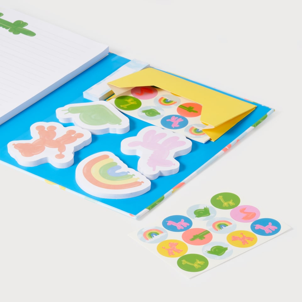 image 1 of Paperchase Balloon Zoo Writing Set