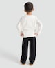 image 3 of F&F Boys Pure Cotton Always Wander Wild & Free Top in Cream