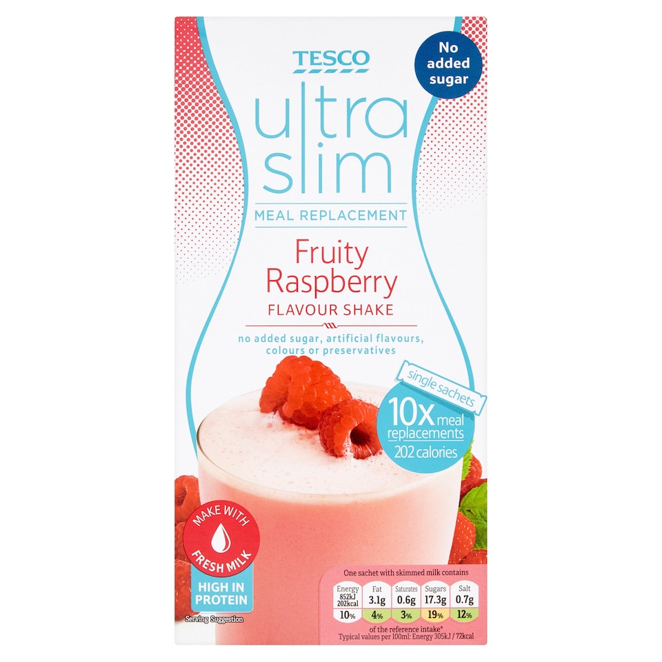 Tesco Ultraslim Raspberry 10X29grams