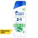 image 1 of Head & Shoulders Menthol Fresh 2in1 Anti Dandruff Shampoo 400ml. Refreshing Menthol Scent