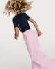 image 3 of F&F Active Girls Cropped Short Sleeved T-Shirt in Navy