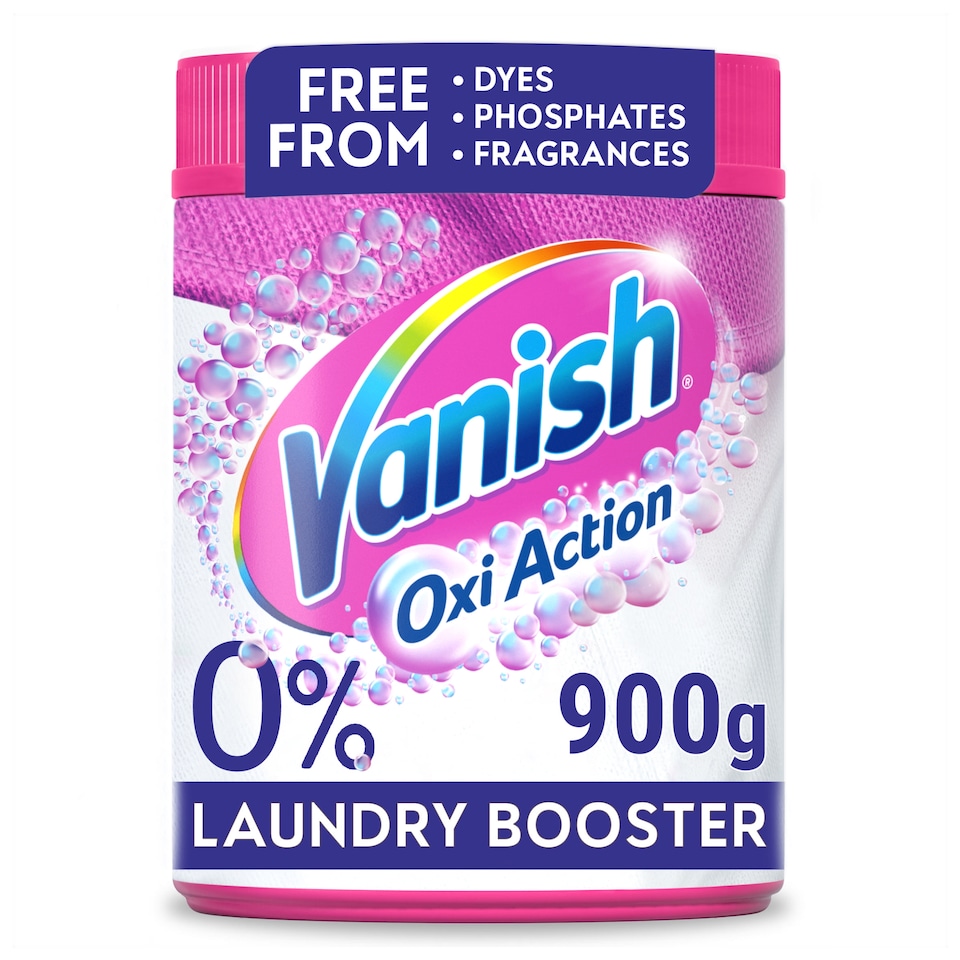 Vanish Oxi Action 0% Laundry Stain Remover Powder Colours 900g