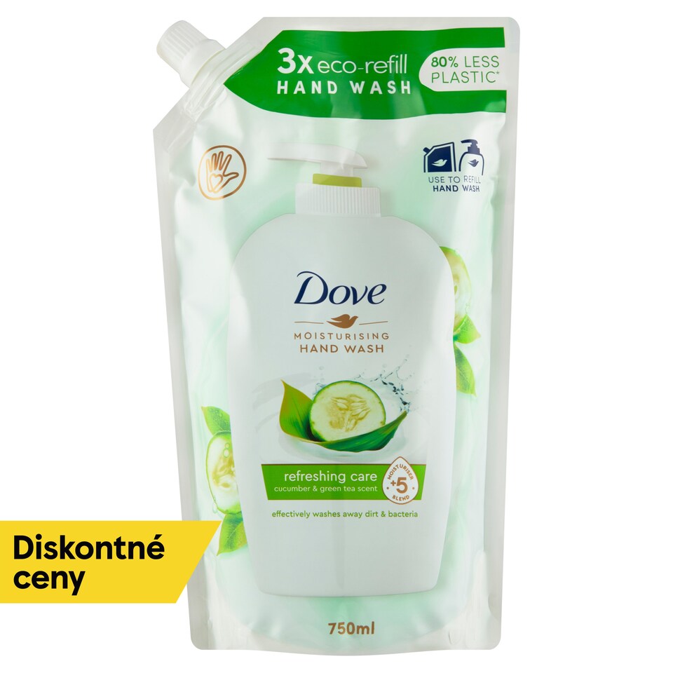 obrázok 1 z Dove tekuté mydlo Refreshing Care náhradná náplň 750 ml