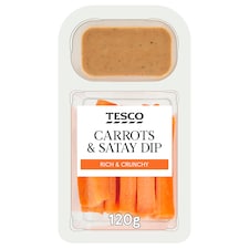 Tesco Carrots & Satay Dip 120G