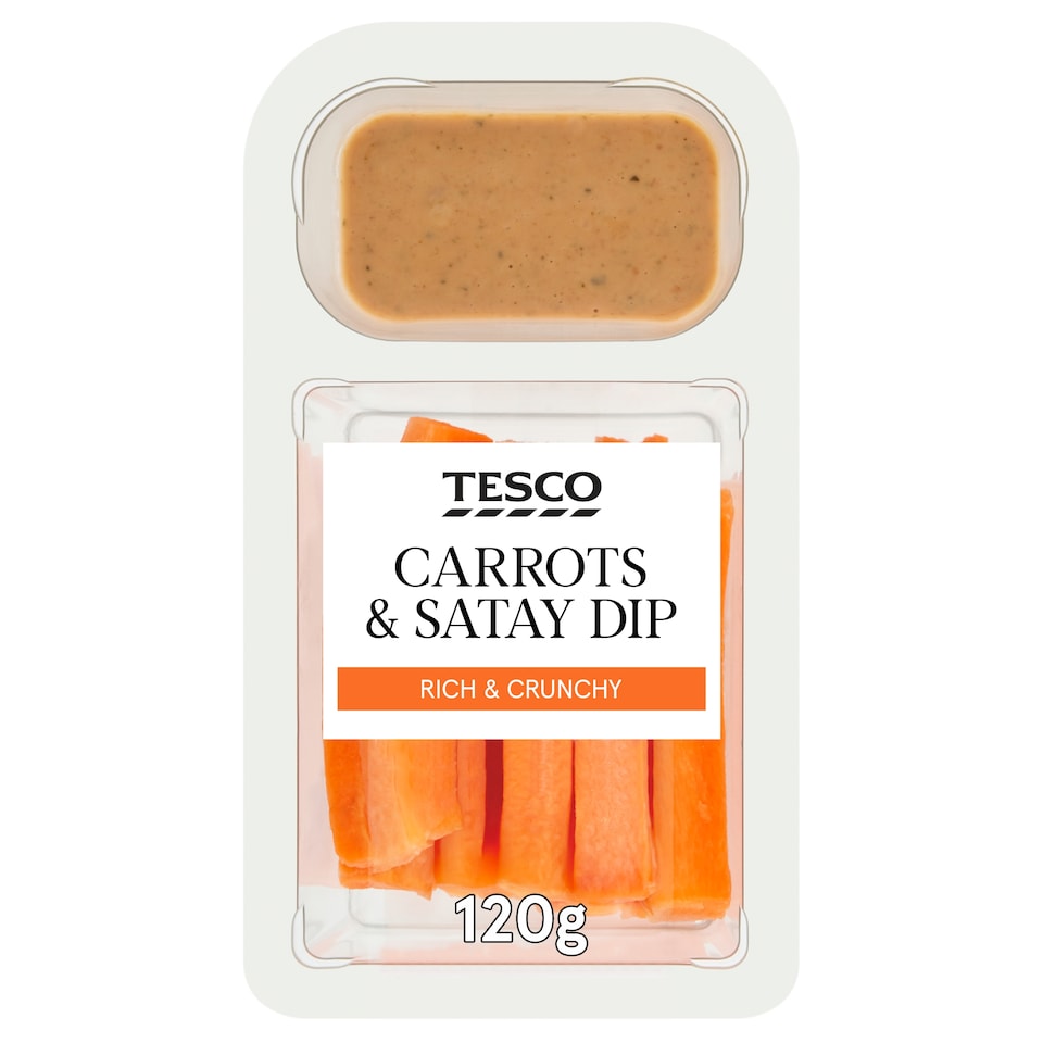 Tesco Carrots & Satay Dip 120G