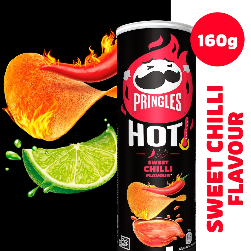 image 1 of Pringles Hot Sweet Chilli Flavour Crisps 160g