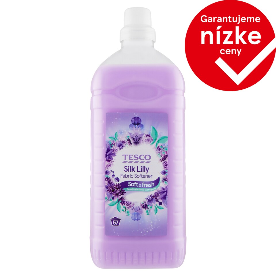 Tesco Soft & Fresh Silk Lilly Fabric Softener 57 Washes 2 L