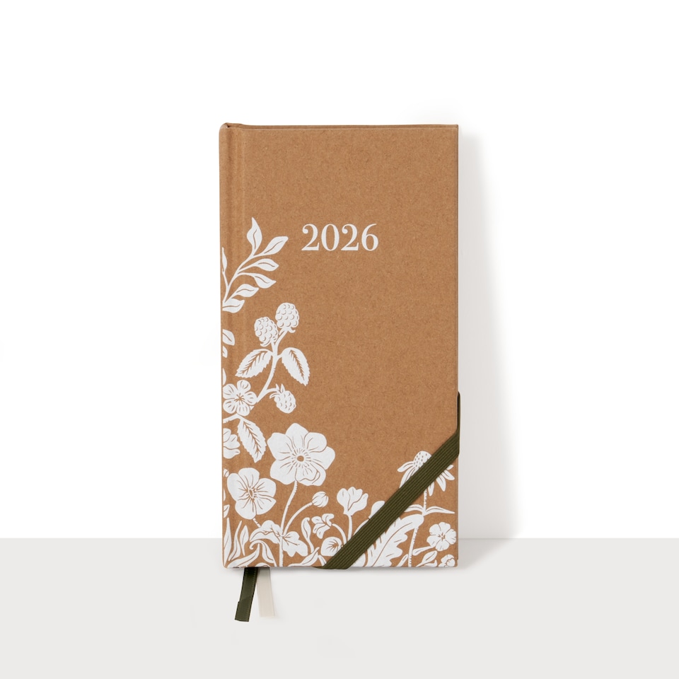 image 1 of Paperchase 2026 WTV Floral Slim Diary