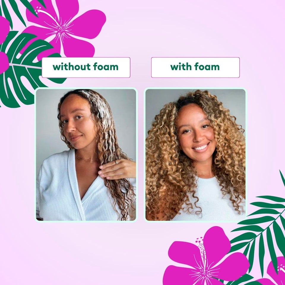 image 1 of Flora & Curl Sweet Hibiscus Curl Volumizing Foam 300ml