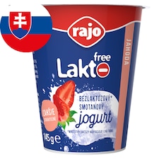 Rajo Lakto Free Smotanový jogurt jahoda 145 g