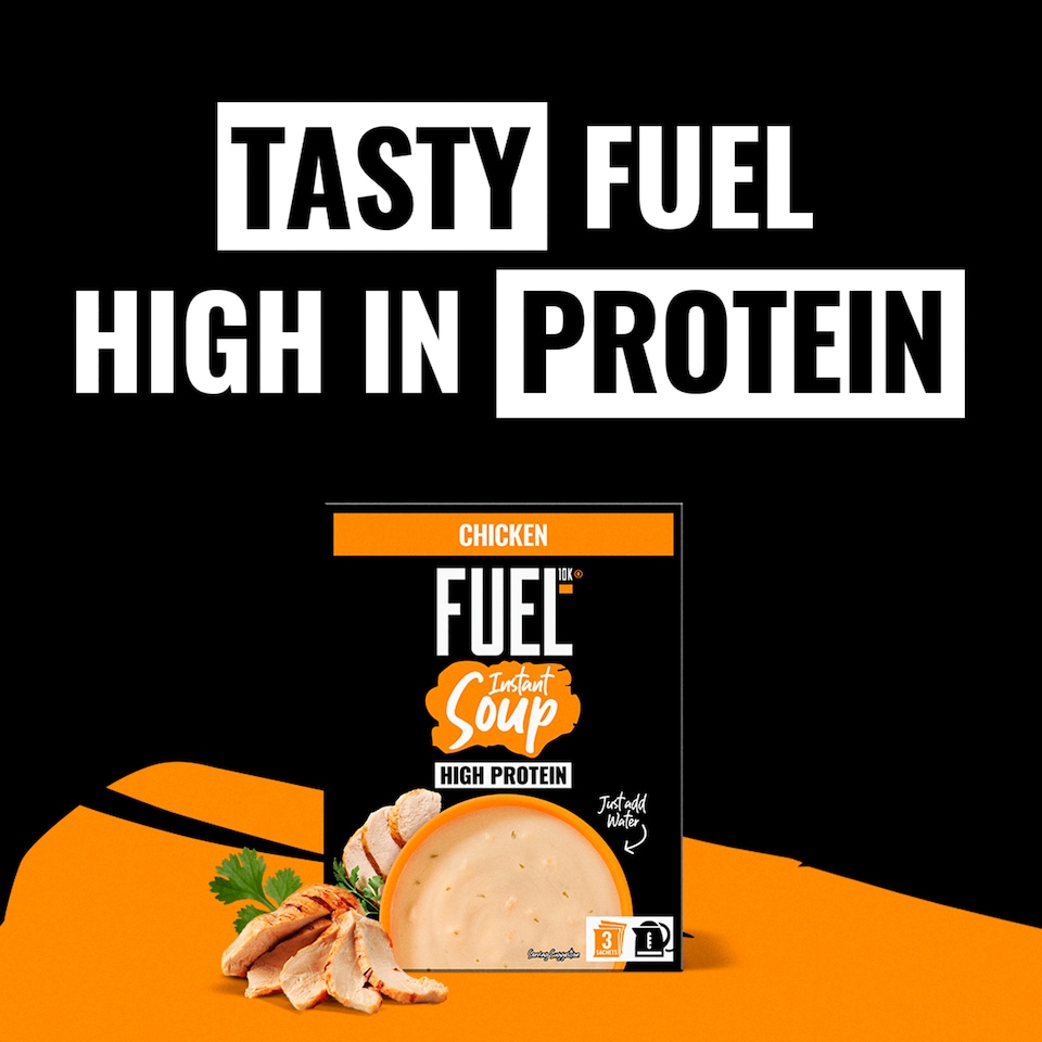 image 1 of FUEL10K High Protein Vegetable Instant Cup Soup 3 Packet 65g