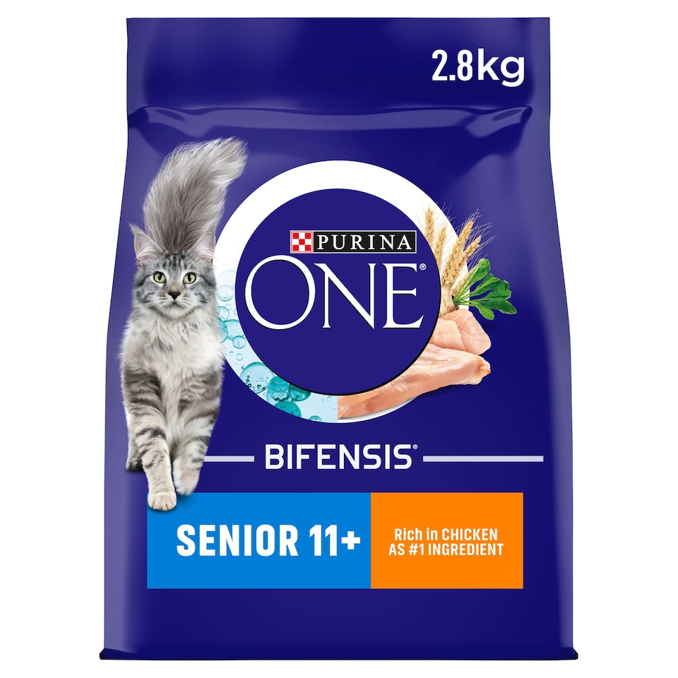 image 1 of Purina One 11+ Dry Cat Food Chicken 2.8Kg