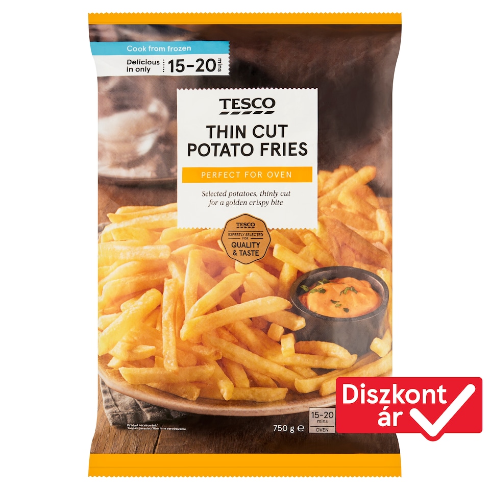Tesco Thin Cut Potato Fries 750 g