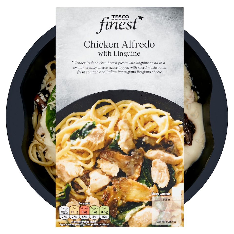 Tesco Finest Chicken Alfredo with Linguine 400g
