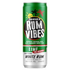 Jamaica Rum Vibes White Rum - Lime 250ml