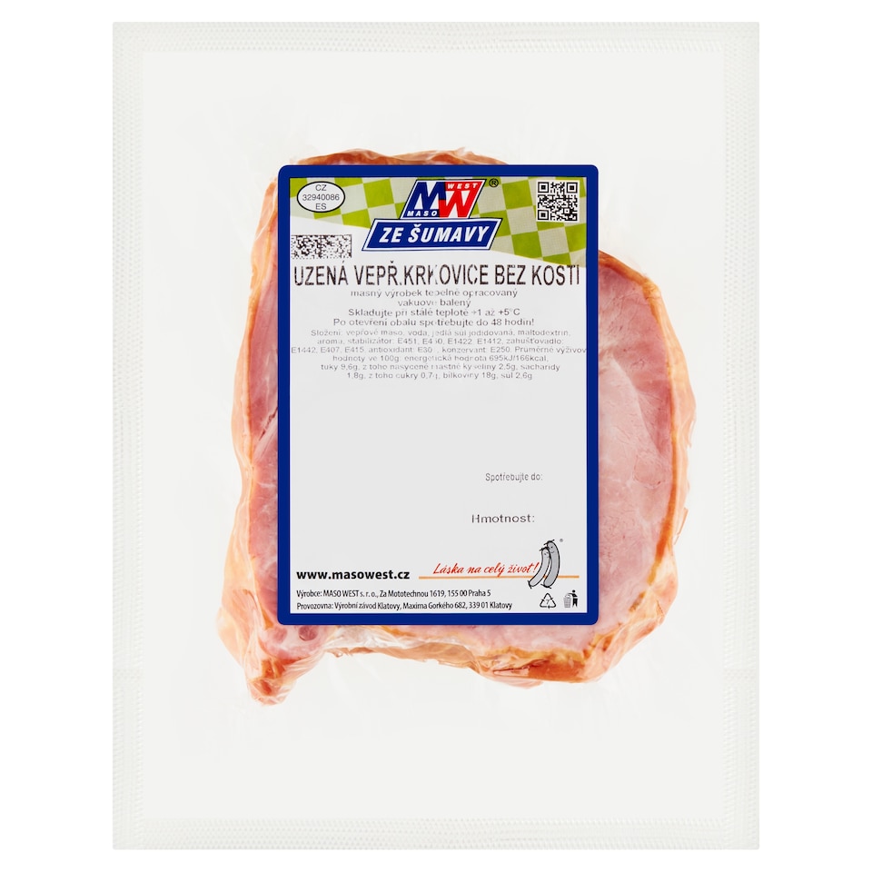 Obrázek 1 pro produkt Maso West Uzená vepřová krkovice bez kosti