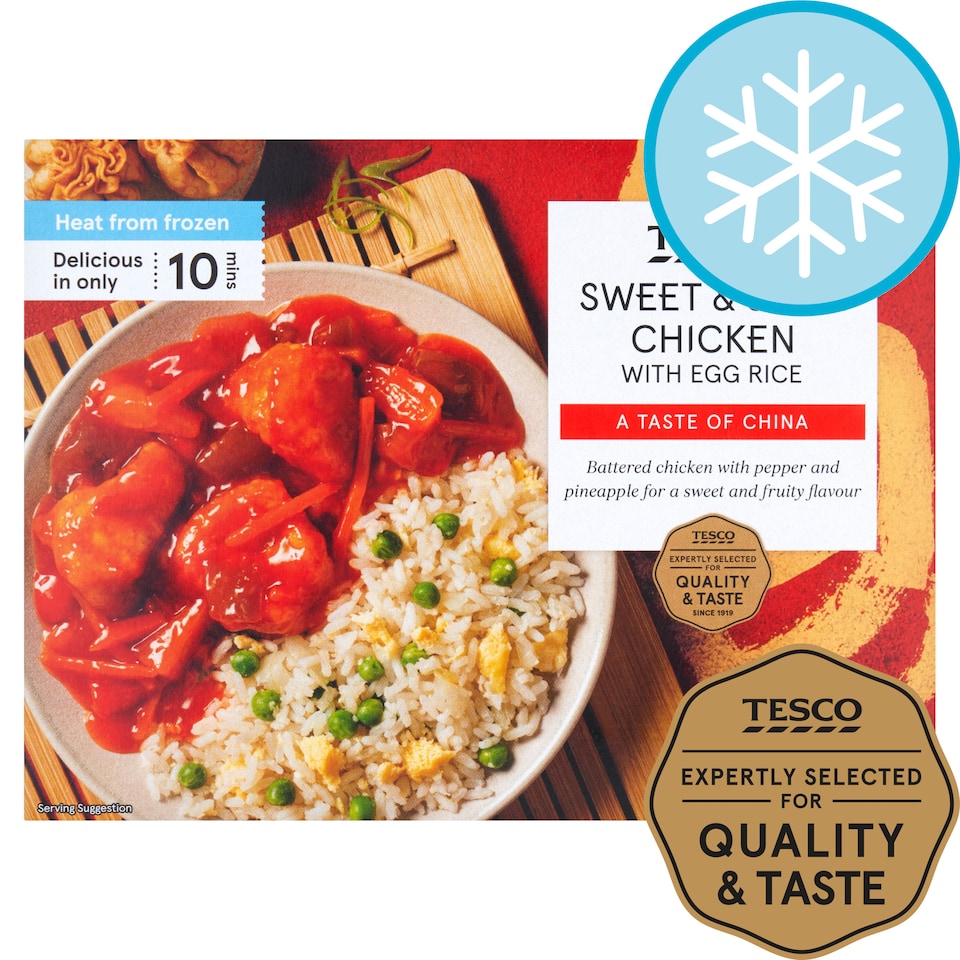 Tesco Sweet & Sour Chicken with Egg Rice 400g
