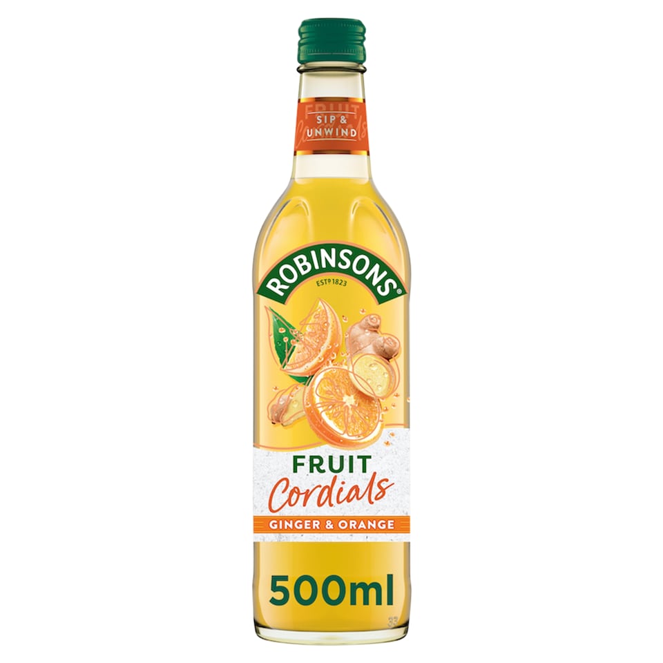 image 1 of Robinsons Fruit Cordials - Ginger & Orange 500ml