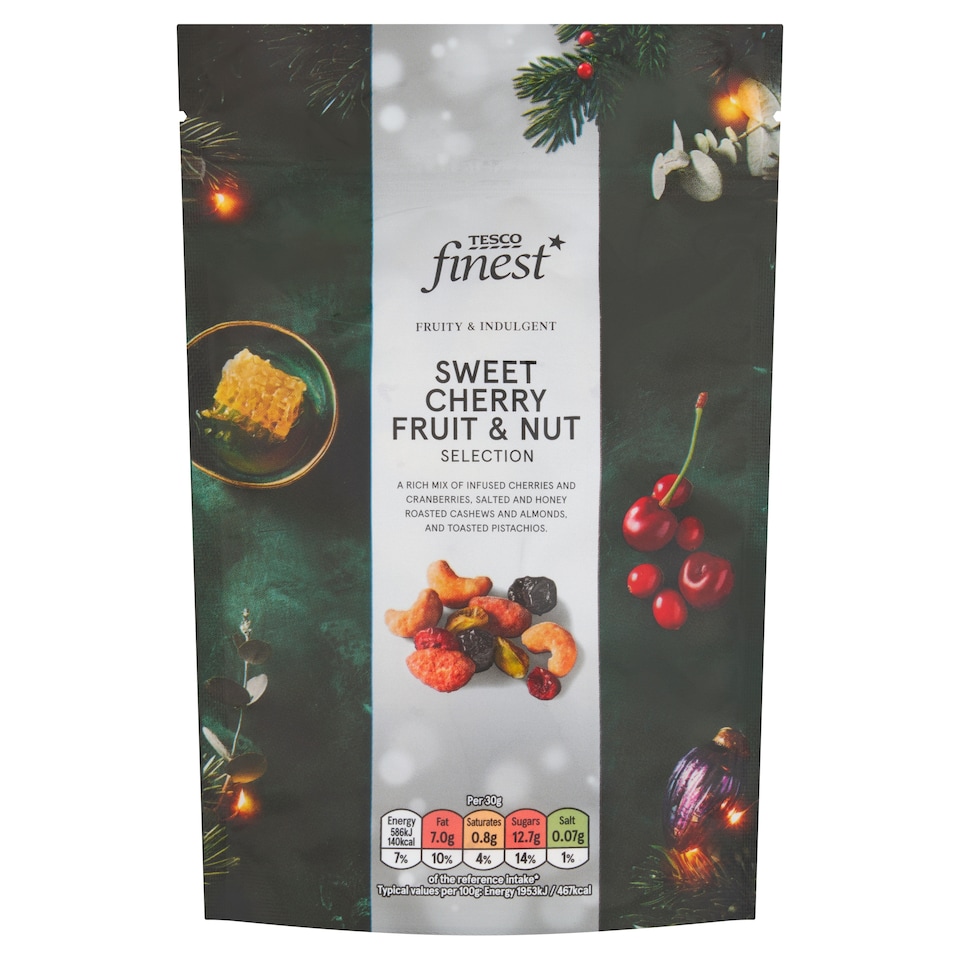 Tesco Finest Sweet Cherry Fruit & Nut Selection 150g           
