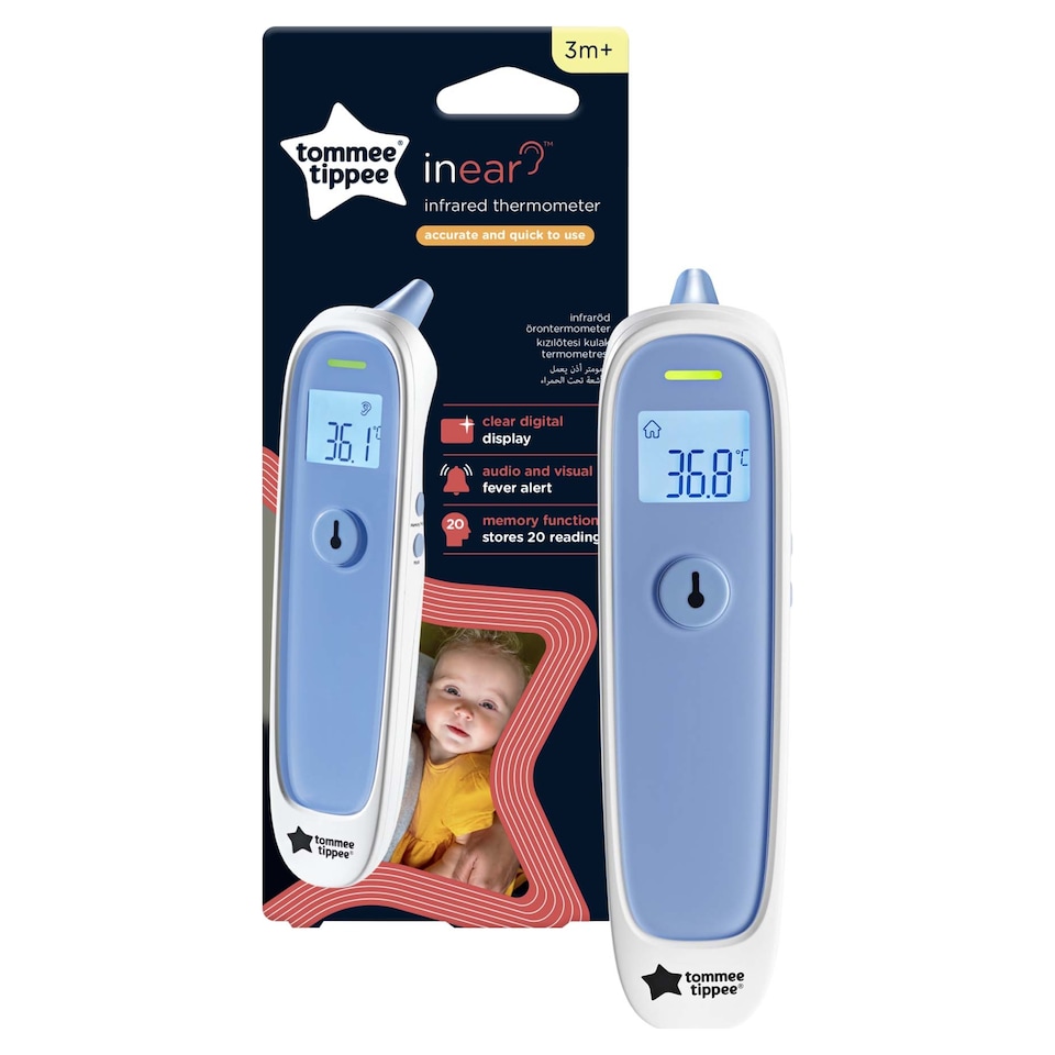 image 1 of Tommee Tippee Inear 3M+ Infrared Digital Thermometer