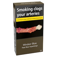 Windsor Blue JPS Real Blue Superkings 20 Pack