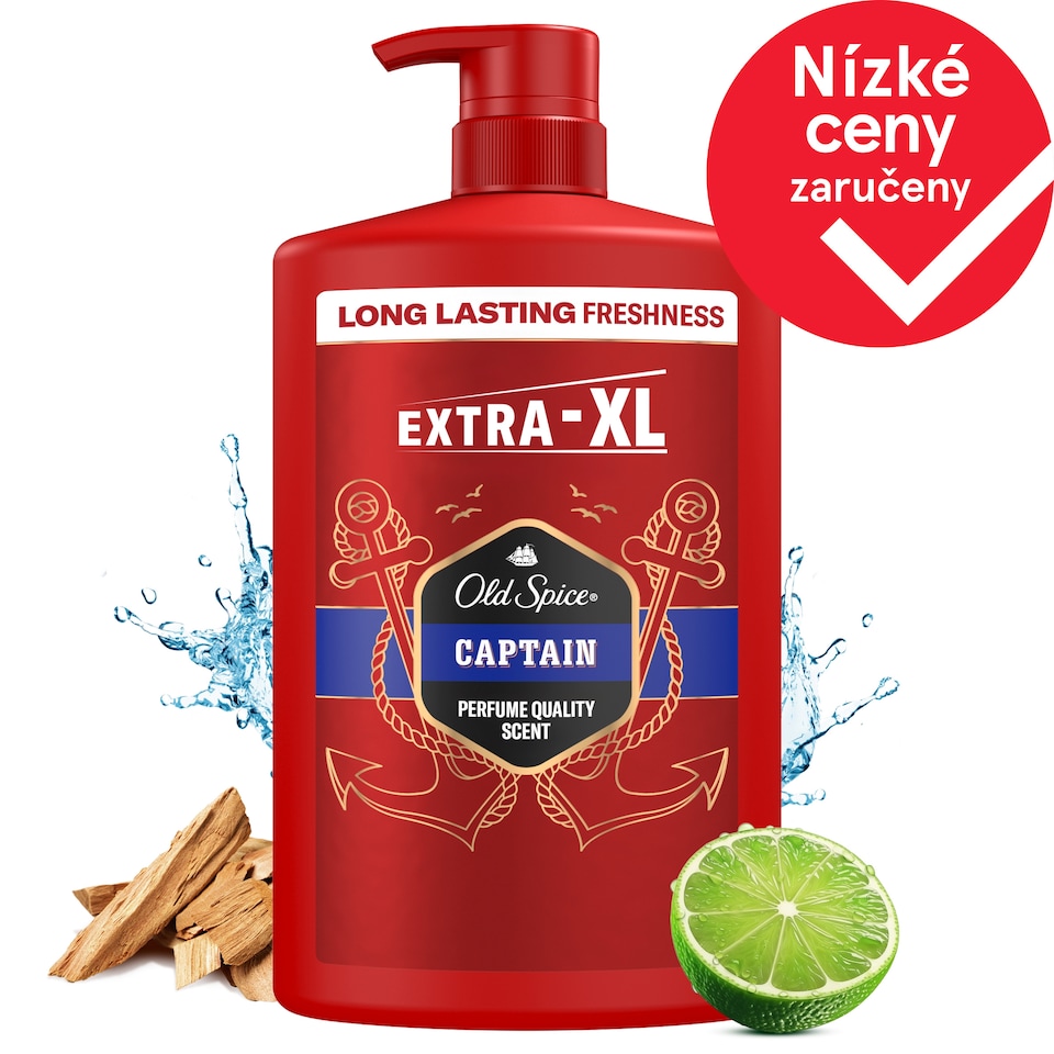 Obrázek 1 pro produkt Old Spice Captain 3 V 1 Přípravek Na Mytí, Sprchový Gel A Šampon Pro Muže, 1000ml