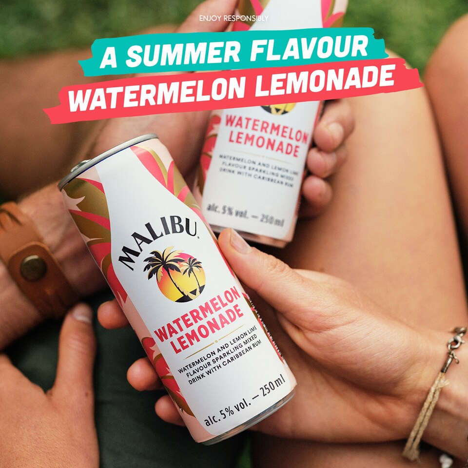 image 1 of Malibu Watermelon Lemonade 250Ml