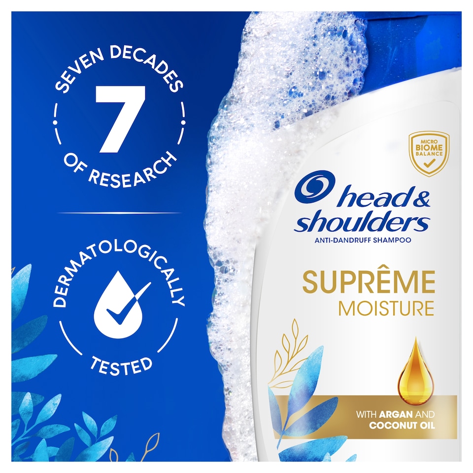image 1 of Head & Shoulders Supreme Moisture Anti Dandruff Shampoo 400Ml