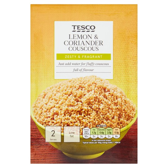 Tesco Lemon & Coriander Cous Cous 110G Tesco Groceries
