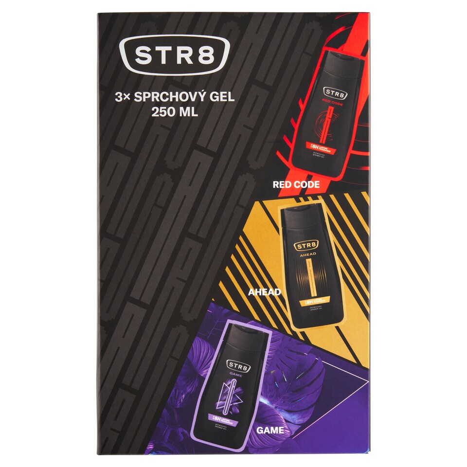 image 1 of STR8 Refreshing Shower Gel 3 x 250ml