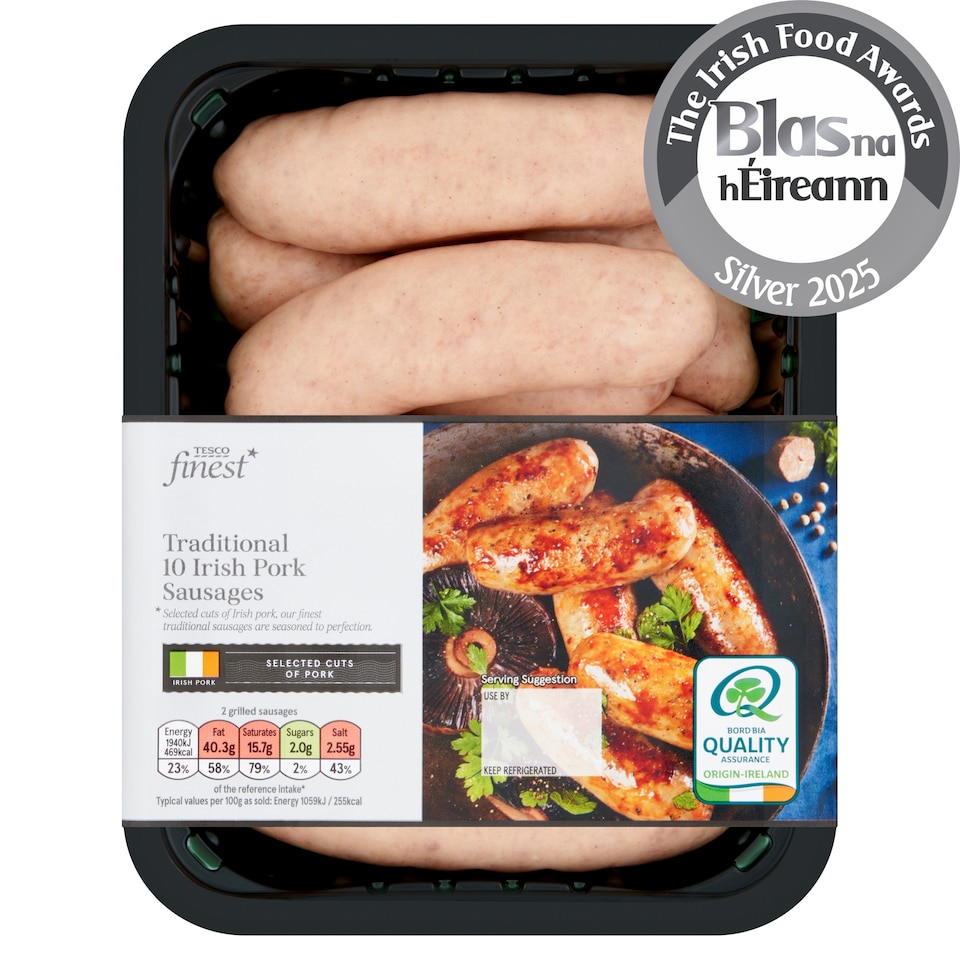 Tesco Finest Irish Pork Sausages 750G