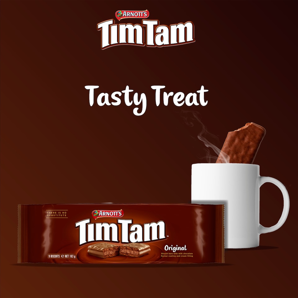 image 1 of Tim Tam Original Chocolatey Biscuit Bars 9 Pieces 163g