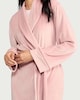image 2 of F&F Fleece Belted Dressing Gown in Pink