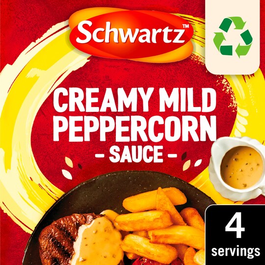 Schwartz Creamy Mild Peppercorn Sauce 25G Tesco Groceries