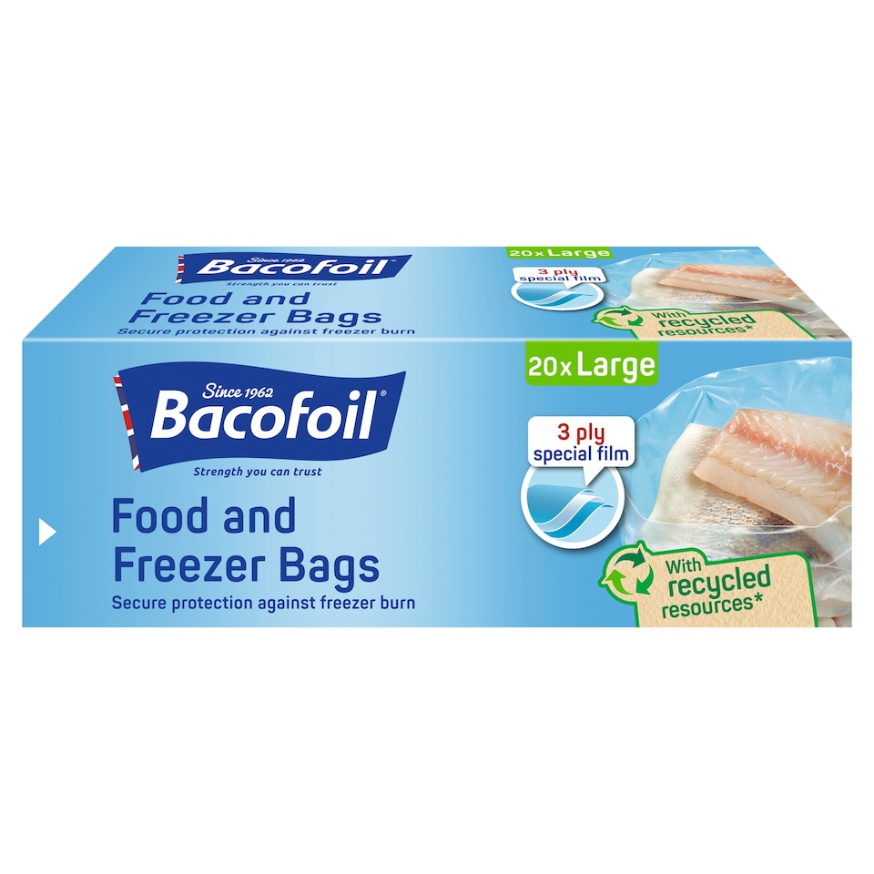 image 1 of Bacofoil Freezer Bags Large 20 Pack