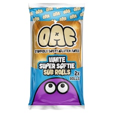 JUVELA OAF Gluten Free White Super Softie 2 Sub Rolls
