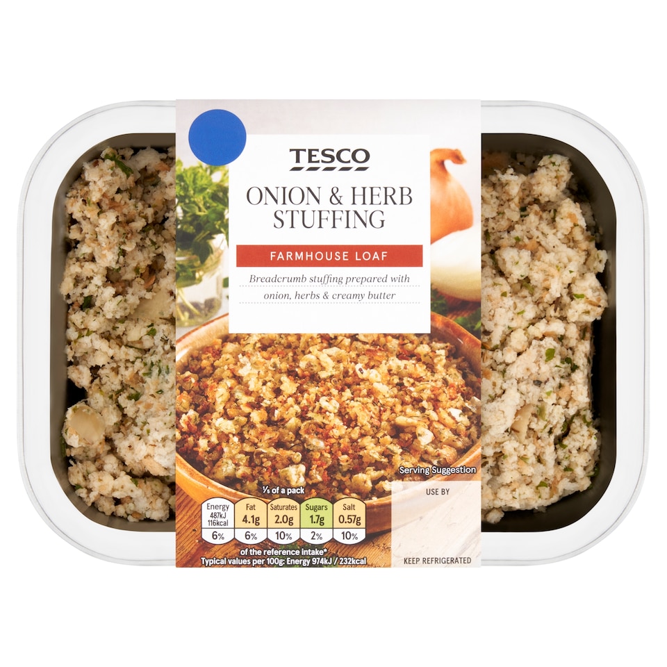 Tesco Onion & Herb Stuffing 250g