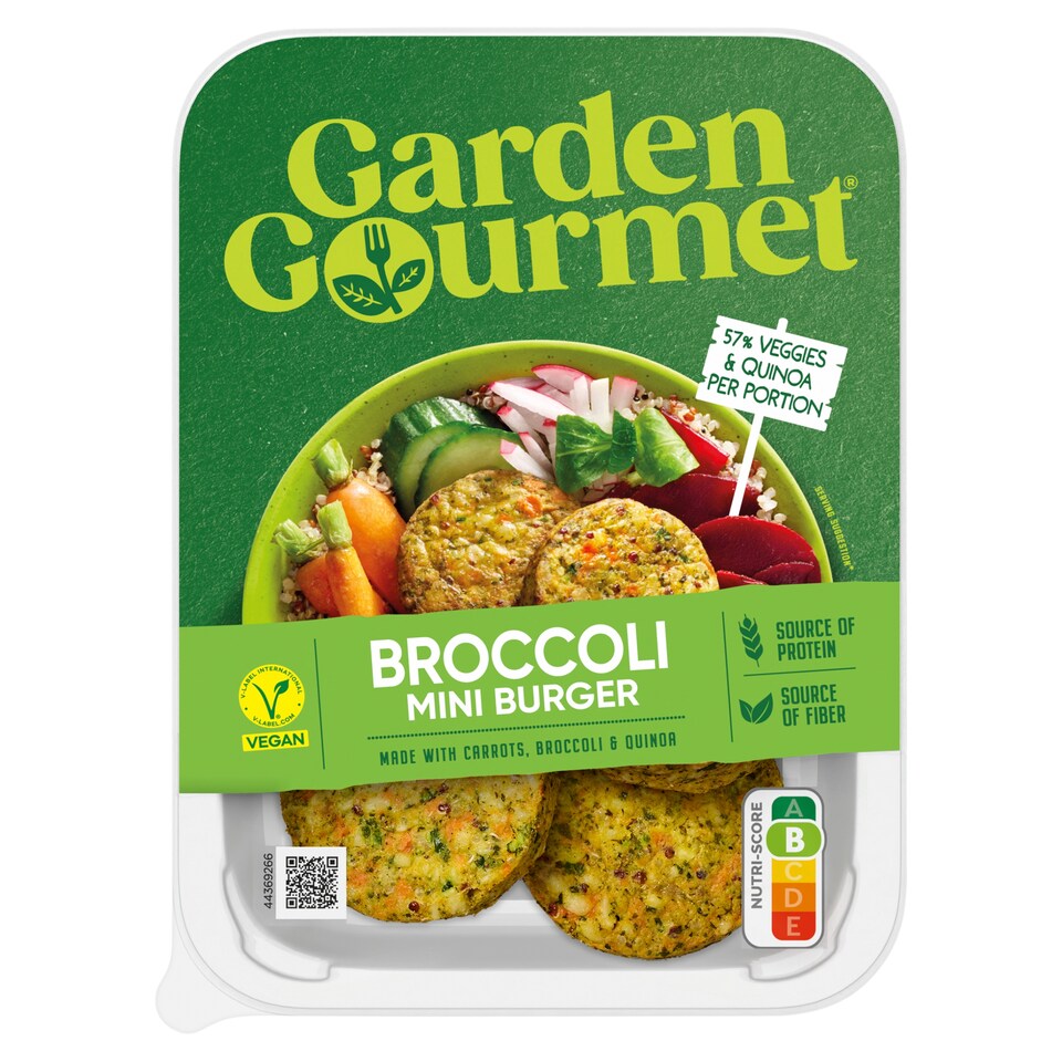 Garden Gourmet mini BURGER s brokolicí vegan 198g